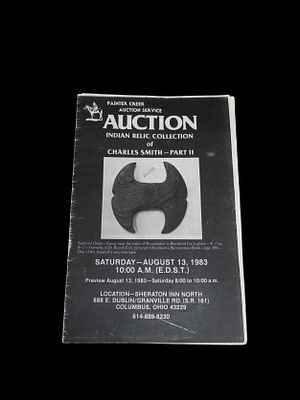 1983 C.C. Smith Indian Artifact Collection Auction Catalog, Part 1, Painter Creek Auction 