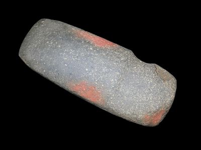 Oustanding 7" Hohokam Axe, Arizona, Motley COA. Nice large well made example with great color 