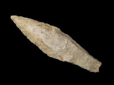 2 5/16" Fluted Cumberland, Stewart Co. Tennessee. Motley COA. Nice Example with interesting 