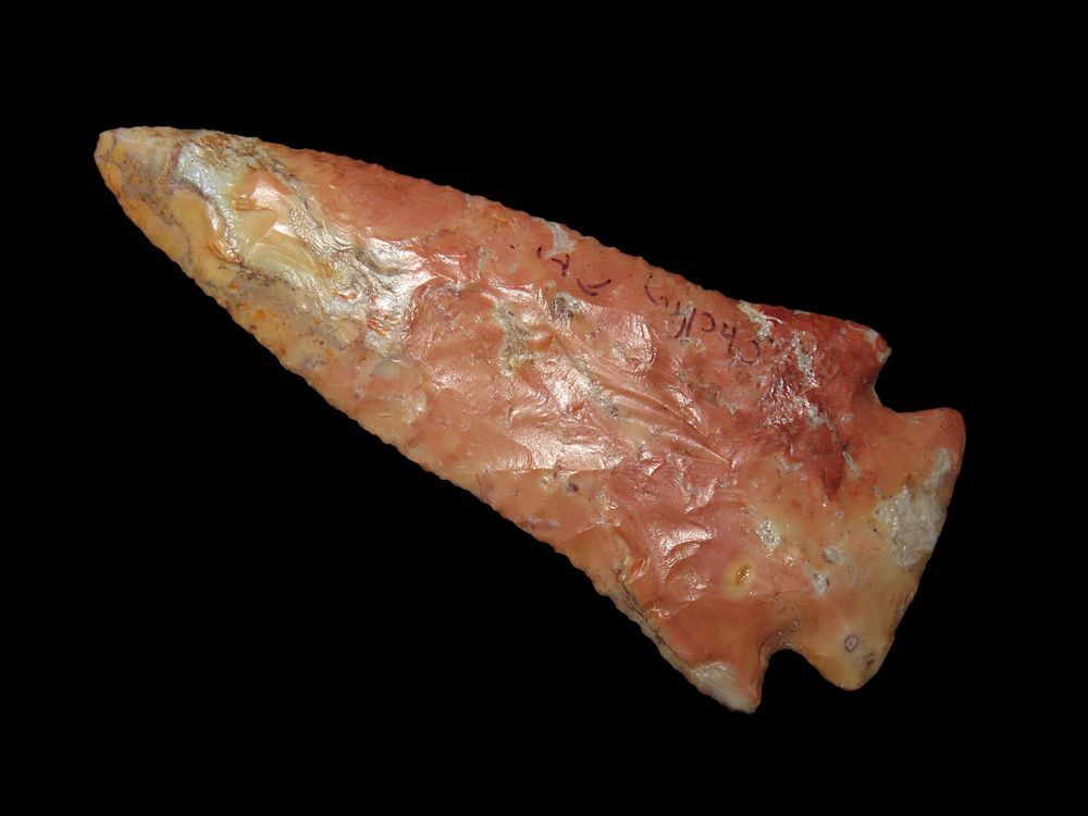 Incredible 3 3/4" Archaic Corner Notch / Stillwell, Richland Co. Ohio. Bennett's COA. Beautiful 
