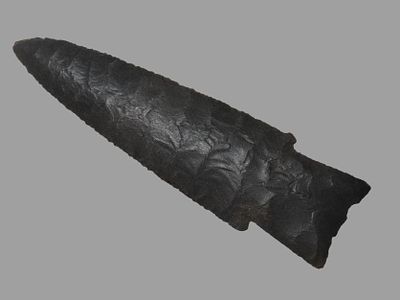 Exceptional 4 1/2" Scottsbluff, Missouri, Motley & Davis G10 COA's, Beautiful Black Excello 