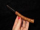 Rare 5 1/4" Original Bone Handle Knife, Alaska. Motley COA. Nicely Engraved Bone Handle with Image - 2