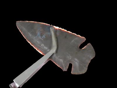 Phenomenal 3 7/16" Dovetail , Daviess Co. Kentucky. Dickey COA. Great Classic example out of a 