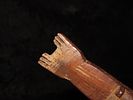 Rare 5 3/8" Human Effigy Iroquois Wooden Comb, New York. Motley COA. Very detailed Human Effigy Image - 4