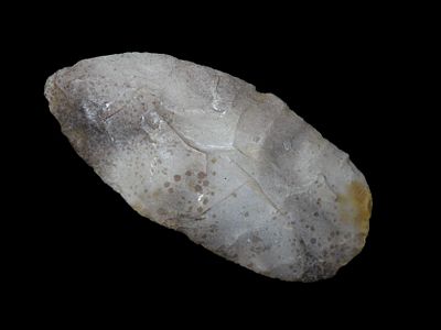 Very Colorful 5" Hopewell Knife, Logan Co. Illinois. Tom Davis COA. Ex Dr James Reed, ex Dale 