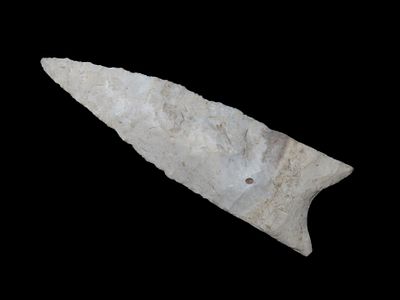 Exceptional Paleo Plainview, Olive Branch Site, Alexander Co. Illinois. Motley COA. Flawless 