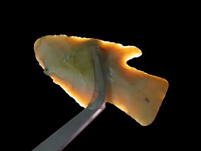 2 1/2" Kaolin Hardin, Southern Illinois. Highly Translucent example with classic shape and 