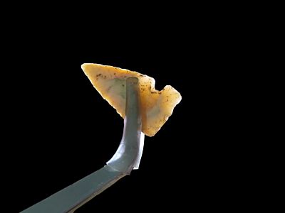 Oustanding Cahokia Point, Madison Co. Illinois. Very thin and well flaked Highly Translucent 