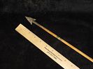 Exceptional 28 3/8" All Original Historic Plains Indian Arrow with Original Hafted Arrowhead Image - 1