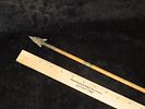 Exceptional 28 3/8" All Original Historic Plains Indian Arrow with Original Hafted Arrowhead Image - 5
