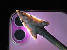 Exceptional 28 3/8" All Original Historic Plains Indian Arrow with Original Hafted Arrowhead Image - 7
