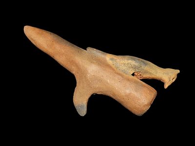 Amazing 6 1/16" Bird / Owl Effigy Pipe, Arizona. Motley COA. Hohokam or Anasazi. Nicely 