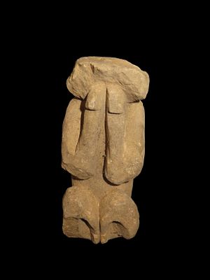 Rare 5 5/8" Hohokam / Anasazi Human Effigy, Southwest US. Motley COA. Nicely detailed piece 