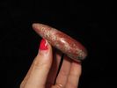 Amazing 3" Zuni Bear Fetish, Very Colorful Red, White & Grey Stone woth nice Polish. Beautiful Image - 3