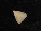 Nice Hixton Quartz Triangle found in Wisconsin. Thin and well flaked, Highly Translucent and Image - 1
