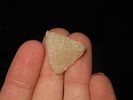 Nice Hixton Quartz Triangle found in Wisconsin. Thin and well flaked, Highly Translucent and Image - 2