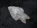 Nice 1 15/16" Gower Split Stem found in Travis County Texas. Semi translucent and well flaked Image - 1
