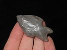 Nice 1 15/16" Gower Split Stem found in Travis County Texas. Semi translucent and well flaked Image - 2