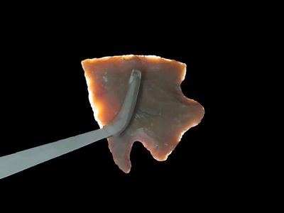 Nice 2" Semi Translucent Marshall found in Bandera County Texas. Indian Arrowhead, Artifact.