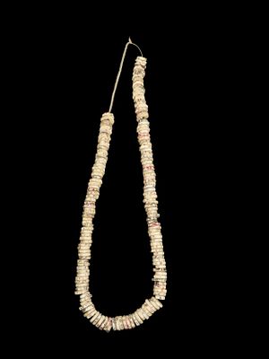 Nice 16" Shell Bead Necklace found near Sacremento Calfornia. Over 200 Drilled Shell Disc Beads!