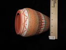 Beautiful 6" Southwestern Native American Navajo Indian Engraved Pottery Jar / VaseImage - 4