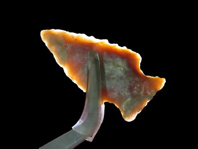 Translucent Ensor found in Bandera County Texas. Indian Arrowhead, Artifact.