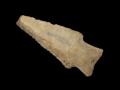 Nice 3" Archaic Hardin found near Berrien Springs, Berrien County Michigan. Indian Arrowhead 
