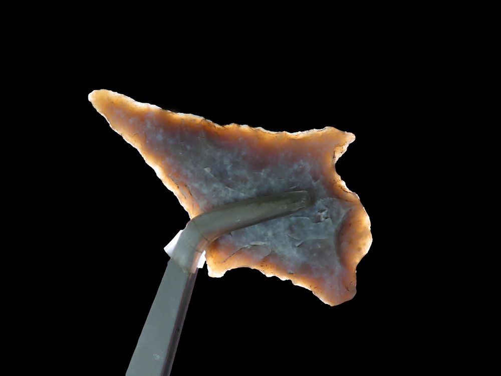 Nice Translucent Comanche Perd found in Bandera County Texas. Nicely patinated example! Indian 