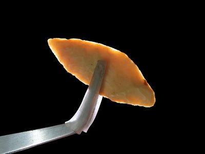 Very Fine 1 13/16" Nodena Bi-Point Mississippian Blade found in Craighead County Arkansas. 