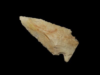 2 1/4" Kirk Corner notch / Pinetree found in Marshall County Kentucky. Indian Arrowhead, Artifact.