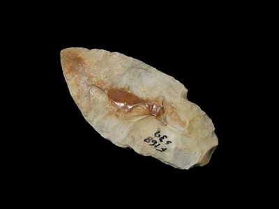 Colorful 2 5/8" Woodland Adena found in Fountain County Indiana. Indian Arrowhead, Artifact.