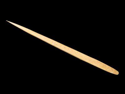 Well Polished Bone Awl, Measures 5 1/2" in length