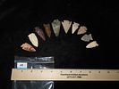Lot of 10 Woodland and Archaic Arrowheads, Mississippi/Alabama RegionImage - 2