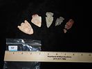 Lot of 5 Woodland and Archaic Arrowheads, Mississippi/Alabama, One is brokenImage - 2