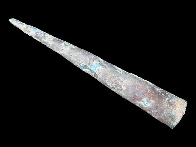 1780-1820 Indian Made Arrowhead From Brass or Copper