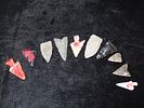 Lot of 10 Archaic and Woodland ArrowheadsImage - 1