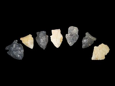 Lot of Misc, Archaic And Woodland Arrowheads.