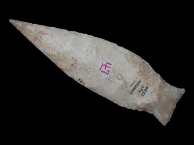 4 13/16" Lowe Flared Stem, Dickey COA, St. Charles County, Missouri, Burlington, Ex. D.H. Havlin