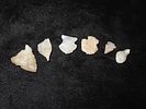 Lot of 6 Agate Arrowheads, Western StatesImage - 1