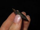 1 1/8" x 1 1/2" x 5'16" Scraper - Snyder. Dark Gray with Orange Spots. North Central IllinoisImage - 2