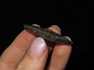 1 1/8" x 1 1/2" x 5'16" Scraper - Snyder. Dark Gray with Orange Spots. North Central IllinoisImage - 3