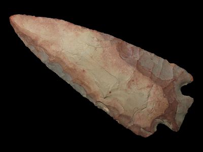 2 5/8" Warsaw Tabular Apple Creek Arrowhead, Clark Co, Missouri