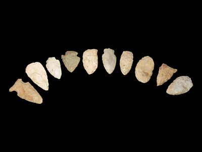 Lot of Archaic And Woodland Arrowheads