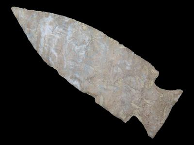 3 3/16" x 1 1/16" Jack's Reef Corner Notched, Dickey COA, Likely Found in Western Kentucky or 