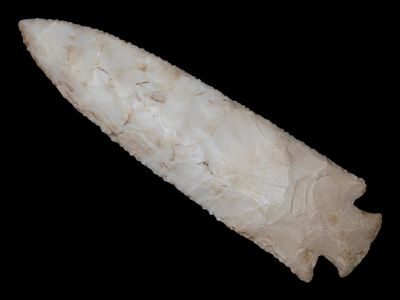 6 1/8" x 1 9/16" Hardin, Keele COA, Found in Hancock County, Illinois, Ex. Ralph Kemp Collection