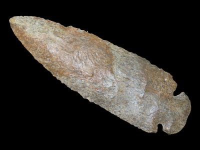 4 3/4" x 1 1/12" Dovetail, Dickey COA, Found in Ralls County, Missouri, Made of Undetermined Chert