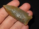 2 3/8" x 1" Pinetree, Dickey COA, Found in Lauderdale County, Alabama, Made of Bangor Chert Image - 1