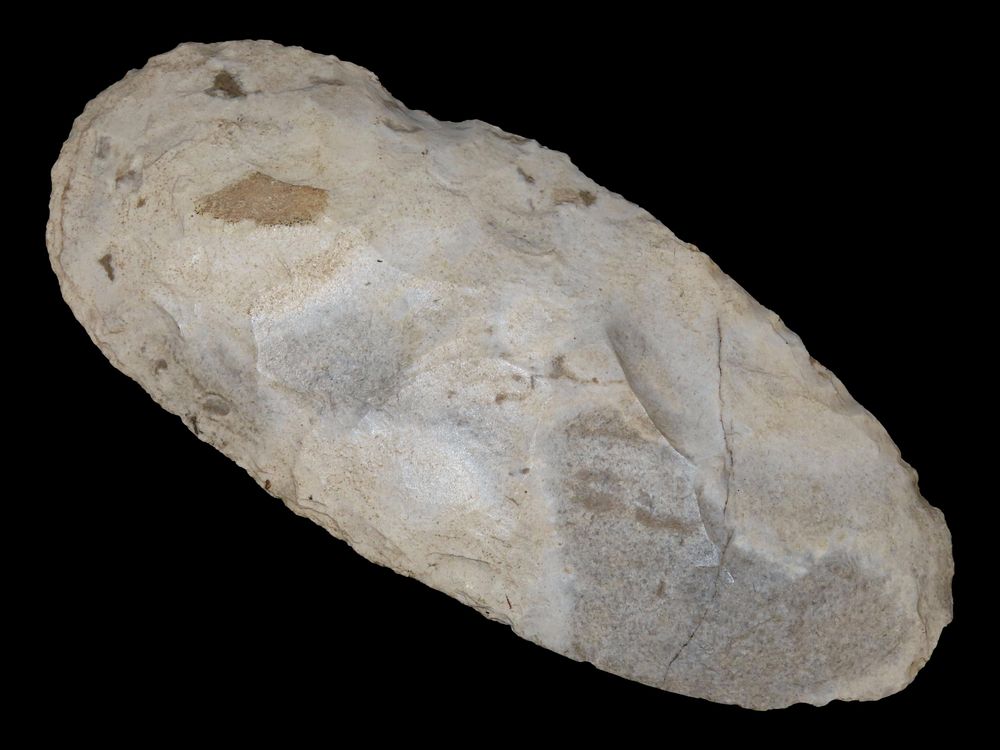 10 5/16" x 4 7/8" Spade, Made of Mill Creek Chert, Keele COA, Ex. Chester Wright Collection