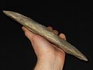 10 5/16" x 4 7/8" Spade, Made of Mill Creek Chert, Keele COA, Ex. Chester Wright CollectionImage - 3