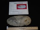 10 5/16" x 4 7/8" Spade, Made of Mill Creek Chert, Keele COA, Ex. Chester Wright CollectionImage - 17